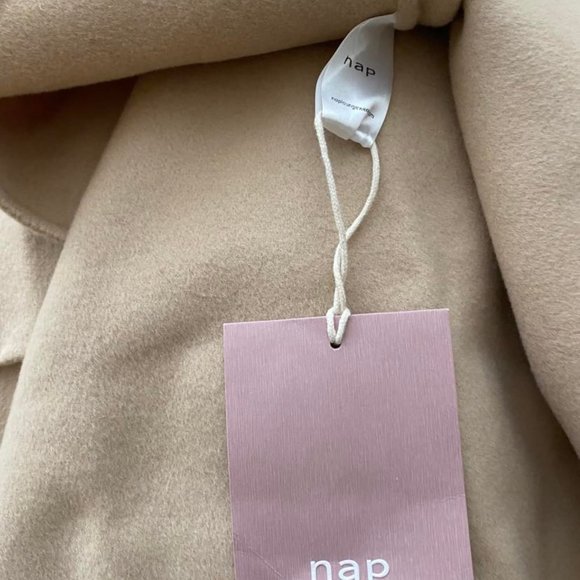 Nap Buttoned Wool Cape Coat - Picture 2 of 3